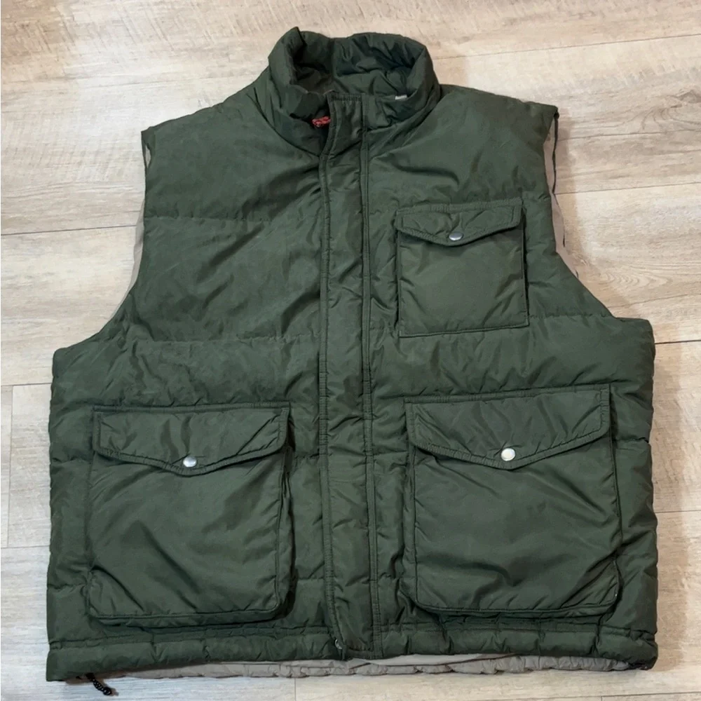 J. Crew Men’s Down Insulated Full Zip Puffer Vest Size XL